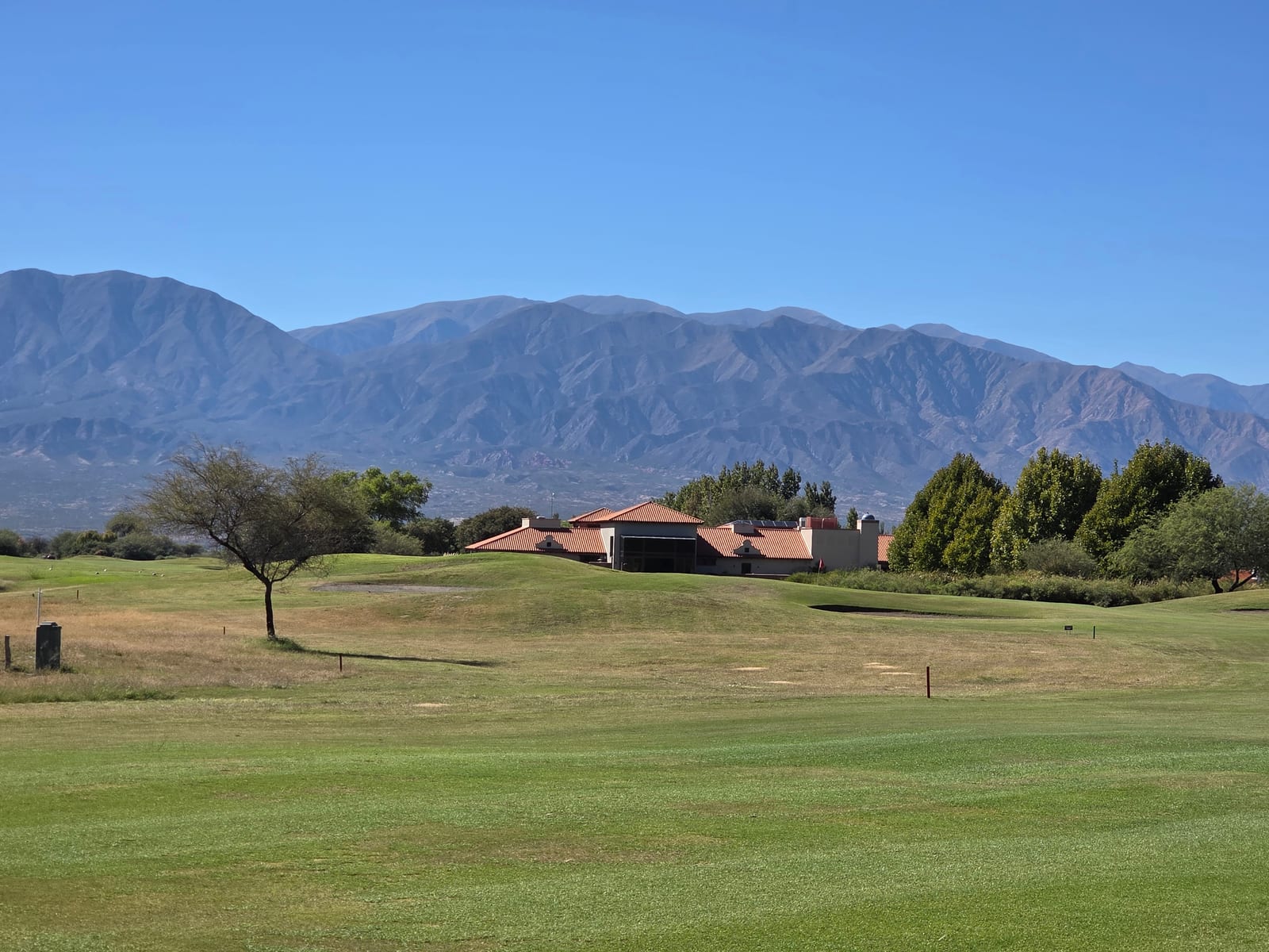 Clubhouse at La Estancia de Cafayate with mountains